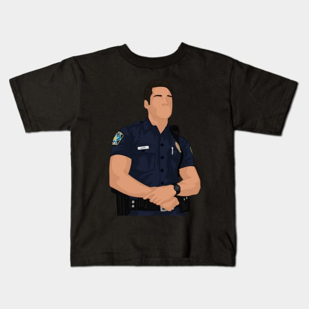 Carlos Reyes | 911 LoneStar Kids T-Shirt by icantdrawfaces